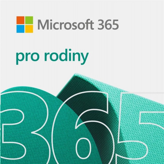 Microsoft 365 pro rodiny Mac/Win All Lng 1 rok, elektronická licence