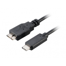 AKASA - USB 3.1 typ C na mikro B adaptér - 100 cm