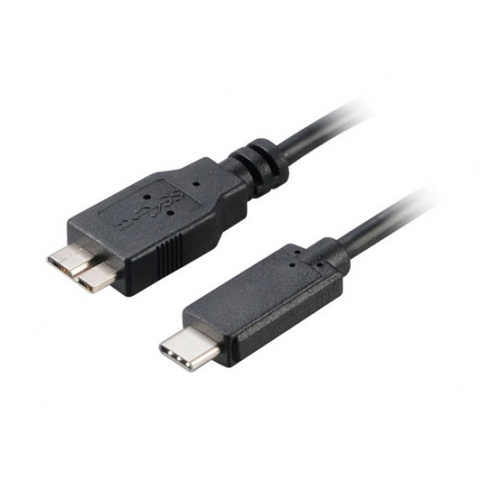 AKASA - USB 3.1 typ C na mikro B adaptér - 100 cm