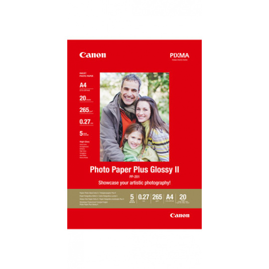 Canon PP-201, A4 fotopapír lesklý, 20ks, 275g/m