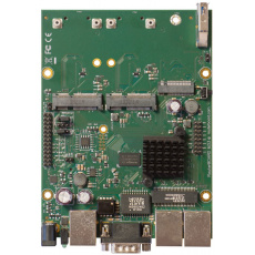 RouterBoard Mikrotik RBM33G Dual Core 880MHz CPU, 256MB RAM, 3x Gbit LAN, 2x miniPCI-e, ROS L4