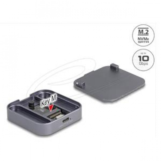 Delock Magnetický kryt USB Type-C™, 10 Gbps, 1 x SSD M.2 NVMe nebo SATA Delock Magnetický kryt USB Type-C™, 10 Gbps, 1 x SSD M.2 NVMe nebo SATA