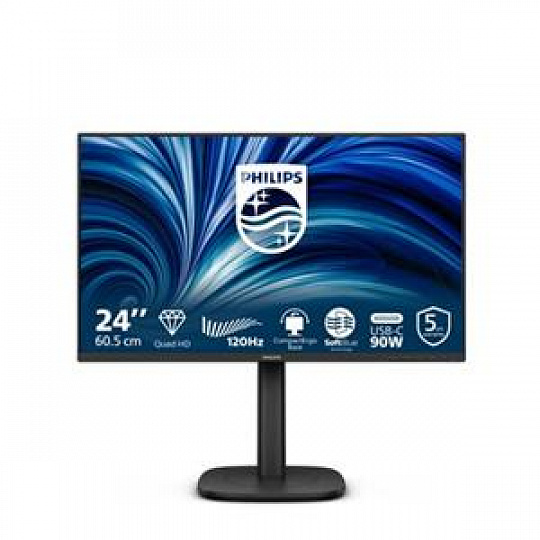 Philips LCD 24B2U3601 23,8" IPS/2560x1440@120Hz/4ms/350cd/HDMI/DP/4xUSB/USB-C dock/RJ45/Repro/Pivot/HAS/5 let
