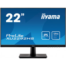 22" iiyama XU2292HS-B1: IPS, FullHD@75Hz, 250cd/m2, 4ms, VGA, HDMI, DP, černý 22" iiyama XU2292HS-B1: IPS, FullHD@75Hz, 250cd/m2, 4ms, VGA, HDMI, DP, černý