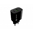 Univerzální nabíječka Natec RIBERA 20 W, 1X USB-A + 1X USB-C, černá