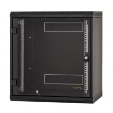 Nástěnný rack RUA 9U/600mm odn.boč+skl.dv.černý Nástěnný rack RUA 9U/600mm odn.boč+skl.dv.černý