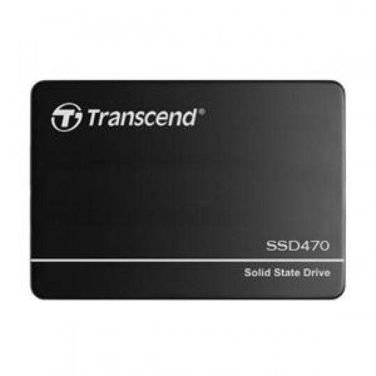 TRANSCEND SSD470N, 2TB Industrial (3K P/E) SSD disk 2.5" SATA3, 3D TLC, Aluminium case, 560MB/s R, 510 MB/W, černý