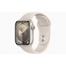 Apple Watch S9/41mm/Starlight/Sport Band/Starlight/-S/M