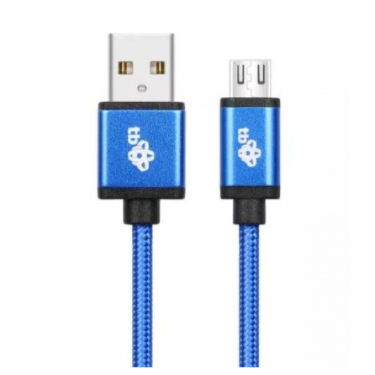 TB Touch USB - micro USB kabel, 2m, modrý