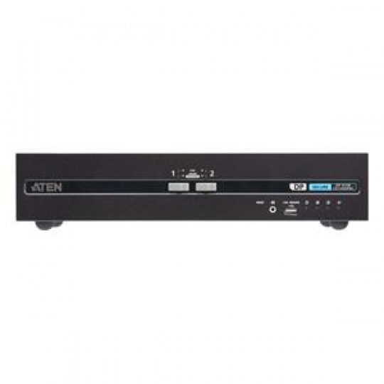 Aten CS1142DP4C-AT-G 2-Port USB DisplayPort Dual Display Secure KVM Switch with CAC (PSD PP v4.0 Compliant)