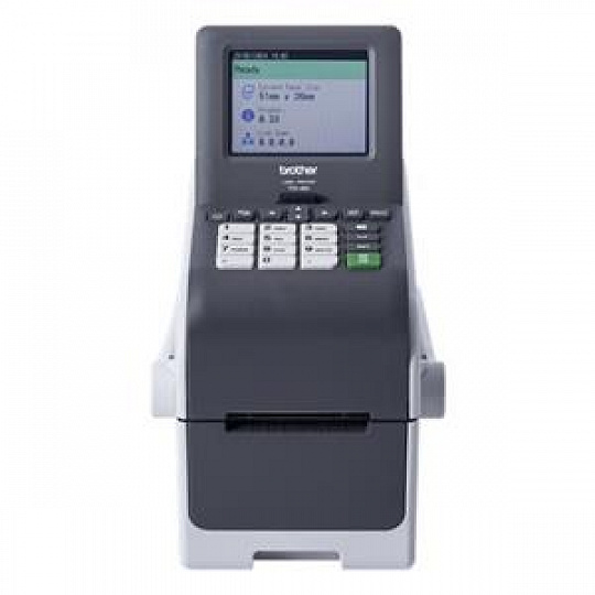 Brother - TD-2350DSAH300 (300 dpi,až 152,4 mm/sec., bar. dotyk. displ. sklop. madlo, USB, USB Host, RS-232C*, LAN,  Blue