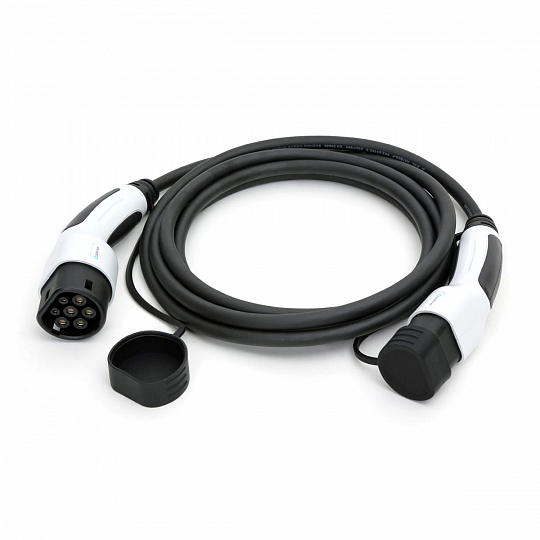 Platinet propojovací EV kabel PEVC22KW5B 22kW (32A), Type 2 / Type 2, délka 5m, Standard Line, černý Platinet propojovací EV kabel PEVC22KW5B 22kW (32A), Type 2 / Type 2, délka 5m, Standard Line, černý