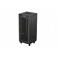19" VOLNĚ STOJÍCÍ RACKOVÁ SKŘÍŇ 27U/600X600 (FLAT PACK) SE SÍŤOVANÝMI DVEŘMI LCD ČERNÁ LANBERG V2