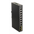 D-Link DIS-100G-10S Průmyslový Gigabit unmanaged switch, 8 GbE, 2 SFP