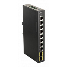 D-Link DIS-100G-10S Průmyslový Gigabit unmanaged switch, 8 GbE, 2 SFP