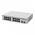 MikroTik 18-portový switch (16x GB Eth, 2x SFP+), CSS318-16G-2S+IN