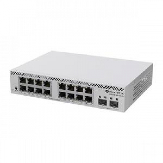 MikroTik 18-portový switch (16x GB Eth, 2x SFP+), CSS318-16G-2S+IN MikroTik 18-portový switch (16x GB Eth, 2x SFP+), CSS318-16G-2S+IN
