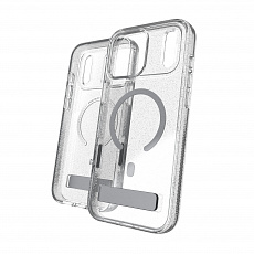 Case Milan Snap with Kickstand for Apple iPhone 18 Pro Max / 17 Pro Max - Glitter Silver Case Milan Snap with Kickstand for Apple iPhone 18 Pro Max / 17 Pro Max - Glitter Silver
