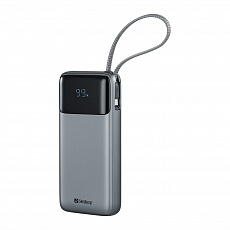 Sandberg All-in1 Powerbank 20000 mAh PD 67W, powerbanka s integrovaným USB-C kabelem, černá Sandberg All-in1 Powerbank 20000 mAh PD 67W, powerbanka s integrovaným USB-C kabelem, černá