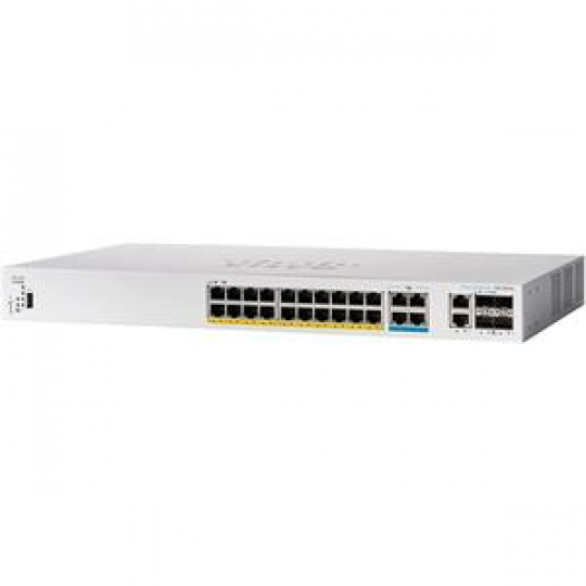 Cisco switch CBS350-24NGP-4X-EU (16xGbE,8x5GbE,2x10GbE/SFP+ combo,2xSFP+,48xPoE+,8xPoE++,375W) - REFRESH