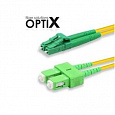 OPTIX SC/APC-LC/APC patch cord 09/125 2m duplex G657A 1,8mm