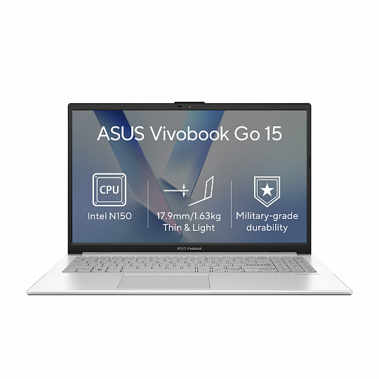 ASUS Vivobook Go 15/E1504TA-BQ163W/N150/15,6"/FHD/8GB/128GB/Intel int/W11H/Silver/2R ASUS Vivobook Go 15/E1504TA-BQ163W/N150/15,6"/FHD/8GB/128GB/Intel int/W11H/Silver/2R