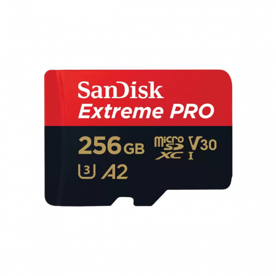 SanDisk Extreme PRO/micro SDXC/256GB/200MBps/UHS-I U3 / Class 10/+ Adaptér