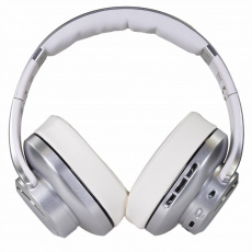 EVOLVEO SupremeSound 8EQ, Bluetooth sluchátka s reproduktorem a ekvalizérem 2v1, stříbrné EVOLVEO SupremeSound 8EQ, Bluetooth sluchátka s reproduktorem a ekvalizérem 2v1, stříbrné