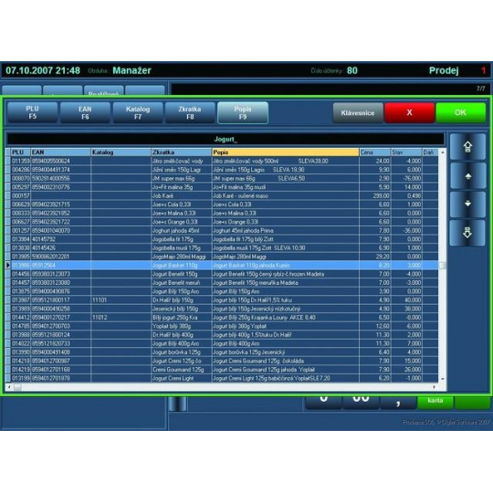 SW Prodejna SQL (S4) - Centrála