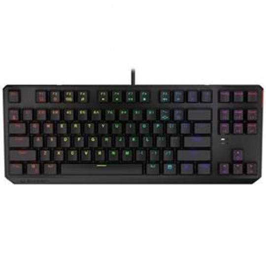 Endorfy herní klávesnice Thock TKL Kailh BL RGB /USB/ blue sw. / drátová / mechanická / US layout / černá RGB