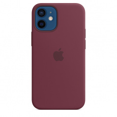 iPhone 12 mini Silicone Case with MagSafe Plum/SK