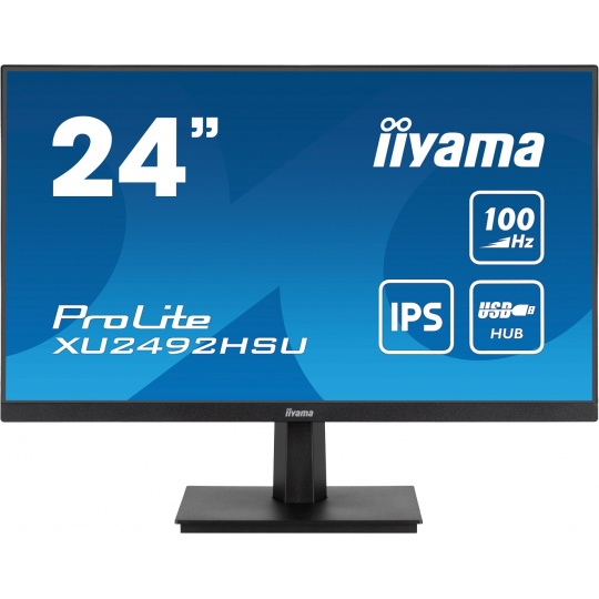 iiyama ProLite/XU2492HSU-B6/23,8"/IPS/FHD/100Hz/0,4ms/Black/3R