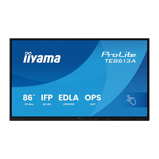 86" iiyama TE8613A-B3AG:IPS,4K,40P,USB-C,EDLA 86" iiyama TE8613A-B3AG:IPS,4K,40P,USB-C,EDLA