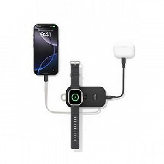 Belkin BOOST CHARGE™ PRO Bezdrátové nabíjení pro Apple Watch + USB-C PowerBanka, 10000mAh, černá Belkin BOOST CHARGE™ PRO Bezdrátové nabíjení pro Apple Watch + USB-C PowerBanka, 10000mAh, černá