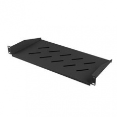 Lanberg 19" PEVNÁ POLICE 1U/483X220MM MAX. NOSNOST DO 25 KG ČERNÁ