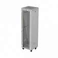 LANBERG Volně stojící skříň 19" 42U/600x600 (v rozloženém stavu) síťované dveře LCD černá (RAL9004)
