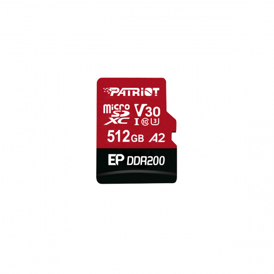 Patriot EP DDR200 + čtečka/Micro SDXC/512GB/UHS-I U3 / Class 10