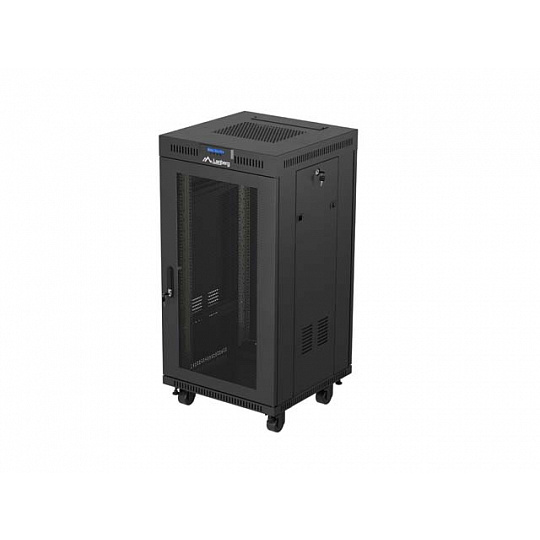 19" VOLNĚ STOJÍCÍ RACKOVÁ SKŘÍŇ 22U/600X600 (FLAT PACK) SE SÍŤOVÝMI DVEŘMI LCD ČERNÁ LANBERG V2 19" VOLNĚ STOJÍCÍ RACKOVÁ SKŘÍŇ 22U/600X600 (FLAT PACK) SE SÍŤOVÝMI DVEŘMI LCD ČERNÁ LANBERG V2