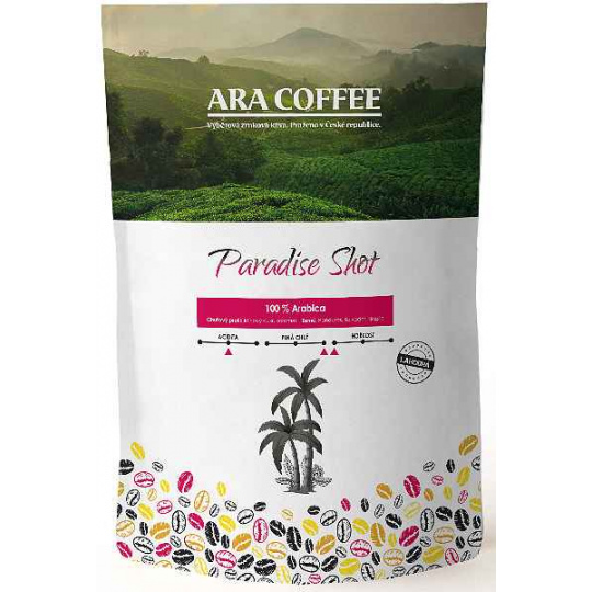 Jamai Café Pražená zrnková káva - ARA COFFEE Paradise Shot (800g)