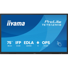 75" iiyama TE7512MIS-B4AG:IPS,4K,40P,USB-C 75" iiyama TE7512MIS-B4AG:IPS,4K,40P,USB-C