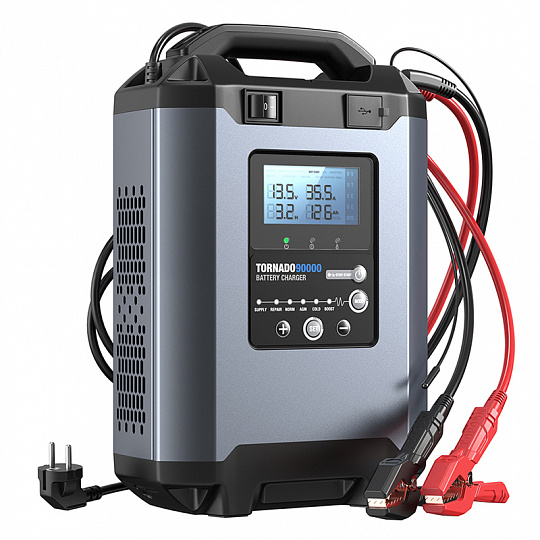 TOPDON Nabíječka autobaterie Tornado 90000/Příkon 1600W max/20-2800Ah/Pro 12V a 24V/5-90A/11-31V TOPDON Nabíječka autobaterie Tornado 90000/Příkon 1600W max/20-2800Ah/Pro 12V a 24V/5-90A/11-31V