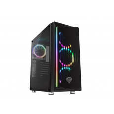 Počítačová skříň Genesis IRID 400 RGB MIDI (USB 3.0), 4x ventilátory RGB s dálkovým ovládáním Počítačová skříň Genesis IRID 400 RGB MIDI (USB 3.0), 4x ventilátory RGB s dálkovým ovládáním