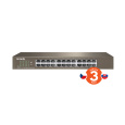 Tenda TEG1024D 24x Gigabit Switch, Fanless-bez ventilátorů, Rackmount, ochrana proti přepětí