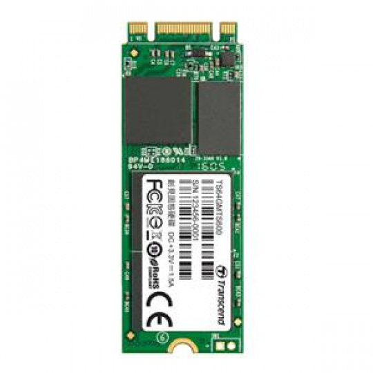 TRANSCEND MTS600 64GB SSD disk M.2 2260, SATA III (MLC), tray