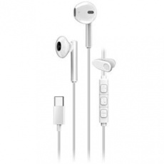 Genius HS-M366 Headset, drátový, do uší, mikrofon, ovládání hlasitosti, 360° rotační klip, USB-C, bílý Genius HS-M366 Headset, drátový, do uší, mikrofon, ovládání hlasitosti, 360° rotační klip, USB-C, bílý