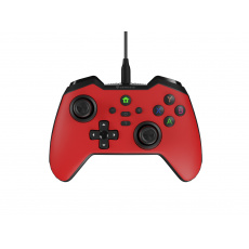 Drátový gamepad Genesis MANGAN 300, pro PC/Switch/Mobil, červený