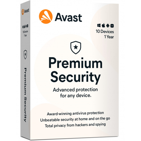 Renew AVAST Premium Security MD, up to 10 conn. 1Y