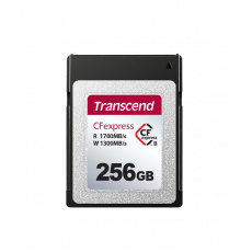 Transcend 256GB CFexpress 820 NVMe PCIe Gen3 x2 (Type B) paměťová karta, 1700MB/s R, 1300MB/s W Transcend 256GB CFexpress 820 NVMe PCIe Gen3 x2 (Type B) paměťová karta, 1700MB/s R, 1300MB/s W