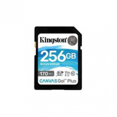 KINGSTON 256GB SDXC Canvas Go Plus Gen4 200MB/s C10 UHS-I U3 V30