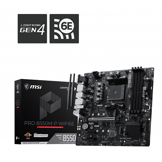 MSI PRO B550M-P WIFI6E/AM4/mATX